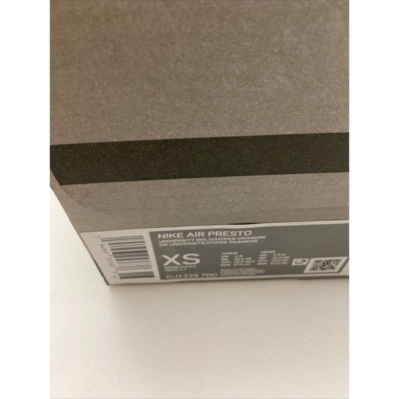 Nike Air Presto University Gold Hyper size XS Women's 4-6 sku 3007 - Picture 6 of 7